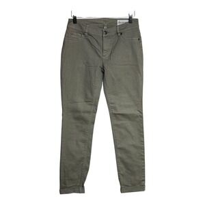 Two by Vince Camuto Womens khaki Twill Skinny Ankle Pants Size 26